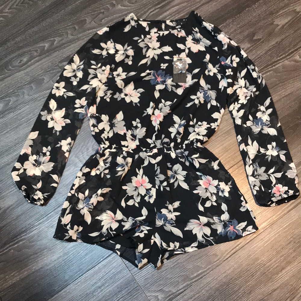 Luca Couture Floral Romper